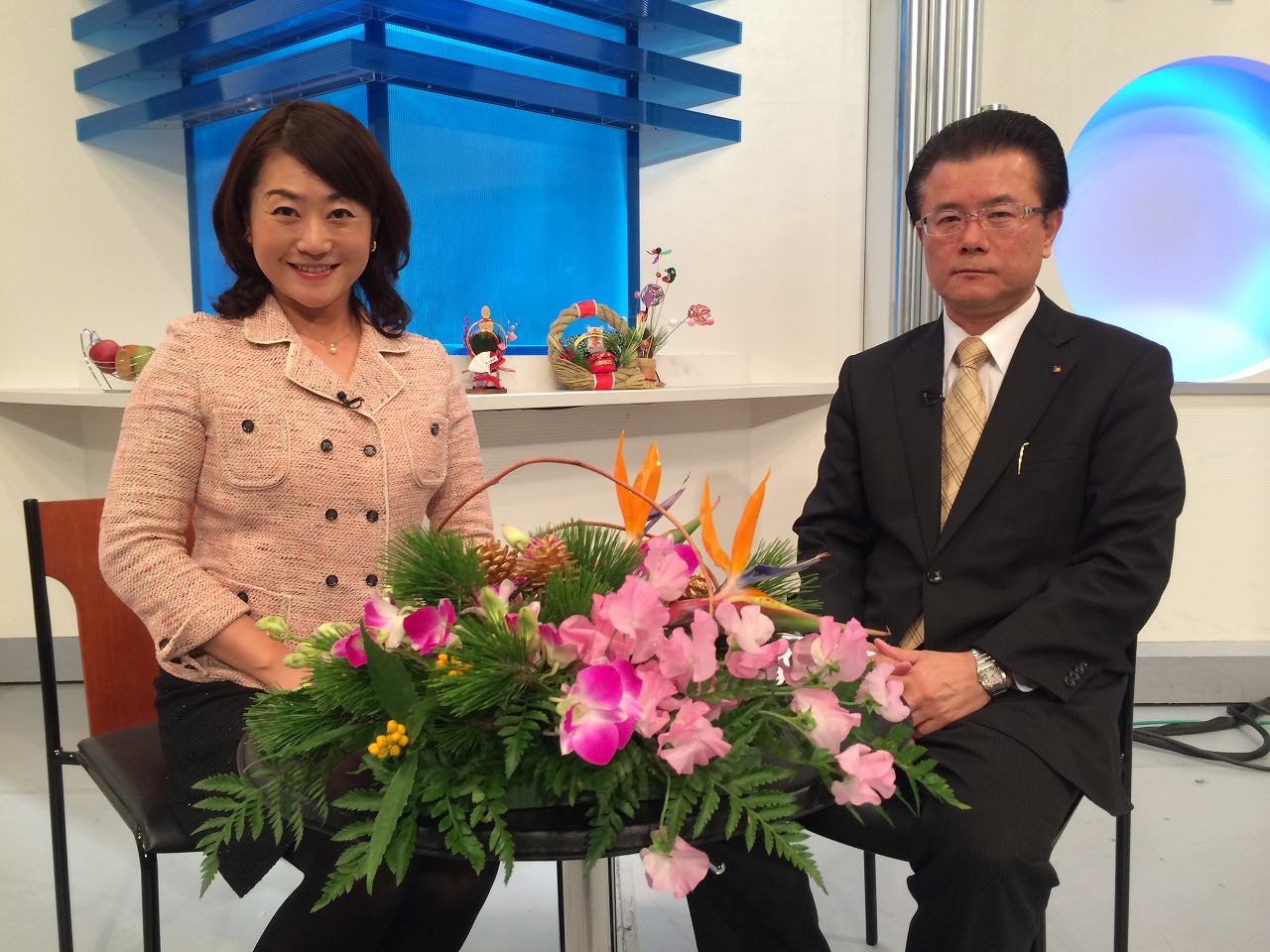 住宅流通の佐柄社長と。