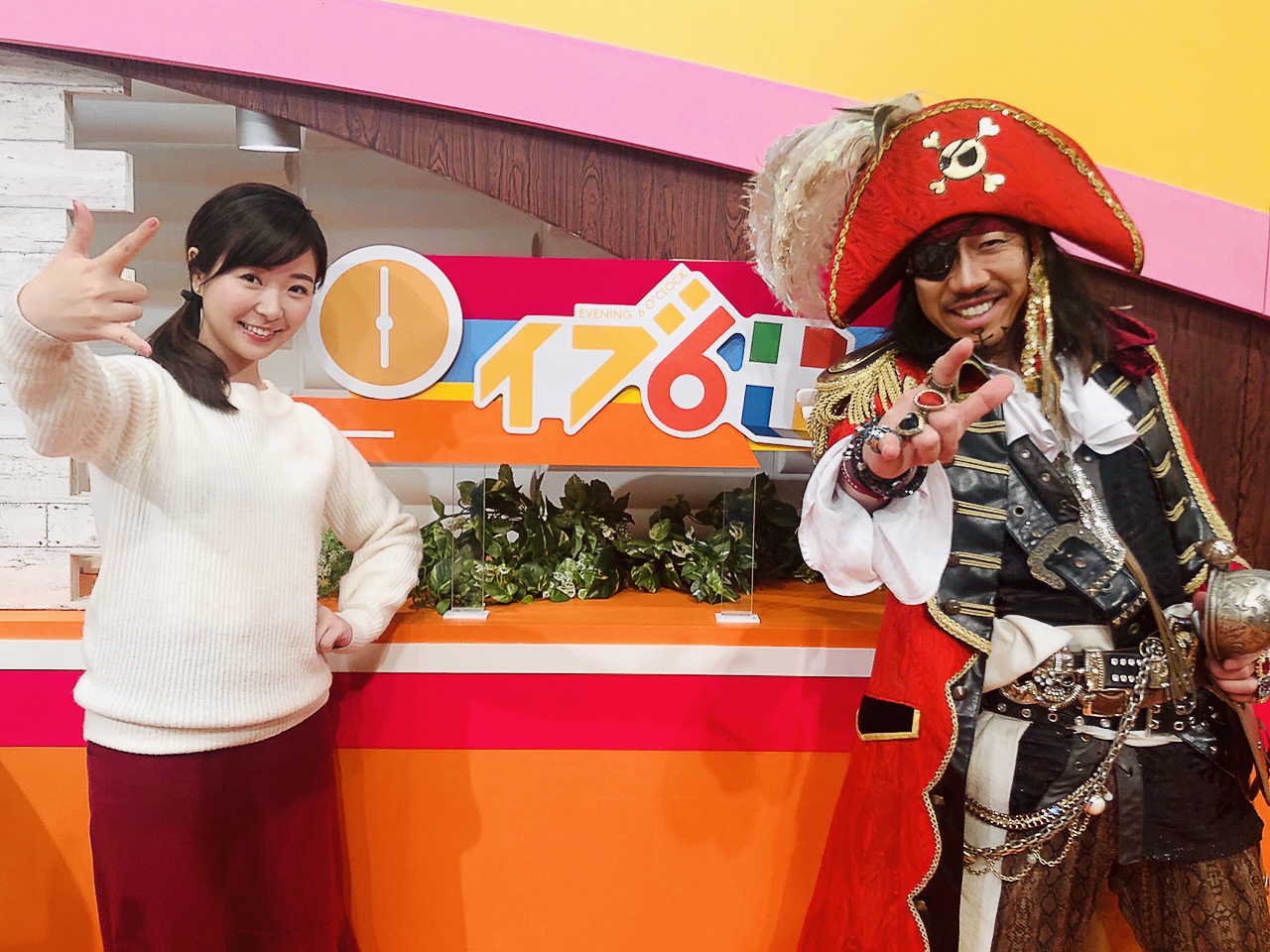 船長に教わったアイラブユーポーズ☆