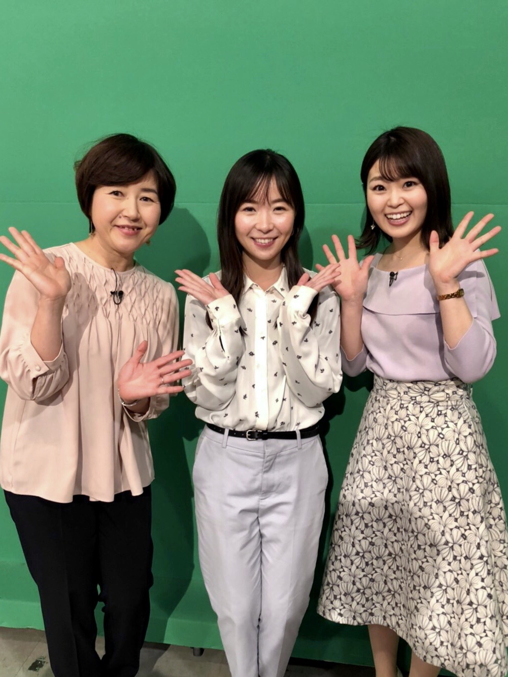 坂上アナと気象予報士の海老原さん☆